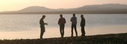 Abenddmmerung am Ugij Nuur - See / Mongolei
